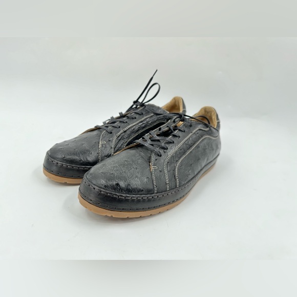 Giorgio’s Of Palm Beach Ostrich Leather Sneakers In 9 USA Made In italy - Picture 3 of 13